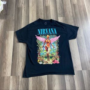 black nirvana ‘in utero’ album shirt ✪.